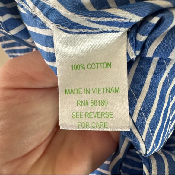 Lilly Pulitzer Jonni Button Front Ruffle Shirt - Picture 12 of 13